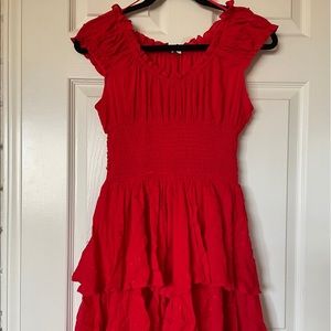 Fashion Nova Fairytale Fling Red Romper